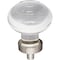 Jeffrey Alexander 1-7/16" Diameter Satin Nickel Button Glass Harlow Cabinet Knob G120SN - alternate 1